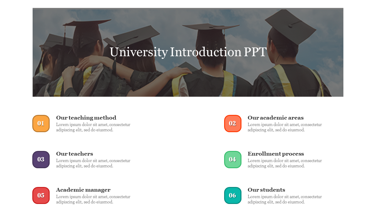 Portfolio University Introduction PPT Slide